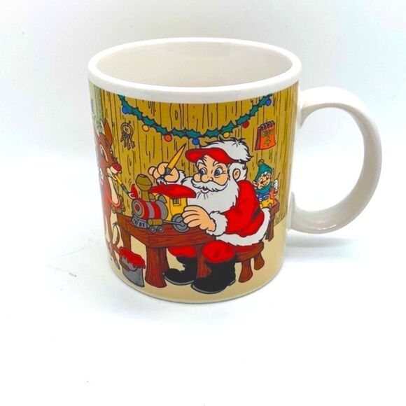 Vintage Applause Rudolph the Red Nosed Reindeer 50th Anniversary Mug 1980's - Picture 1 of 7